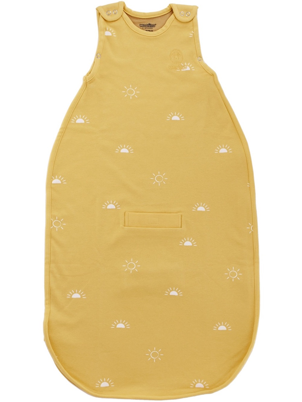 Woolino 4 Season Ultimate Baby Sleep Bag, Merino Wool/Organic Cotton, Sun yellow